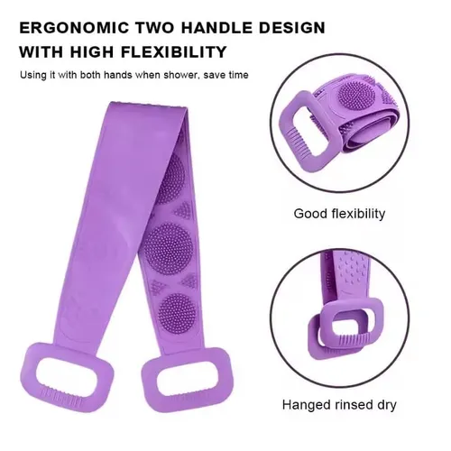 Premium Back Scrubber for Shower – Long Handle Belt for Full-Body Cleanse